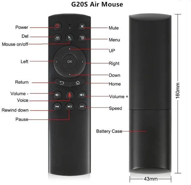 Пульт G20S Air Mouse с голосовым управлением 7845238745 фото