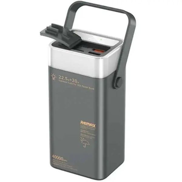 Повербанк Remax RPP-596 40000mAh 2USB 2Type-C 20W+22.5W QC PD сірий 7686523454 фото